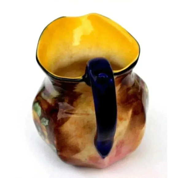 VTG Antique H & K Tunstall England Hand Painted Flower "Poppies" 5" PITCHER - Picture 5 of 6